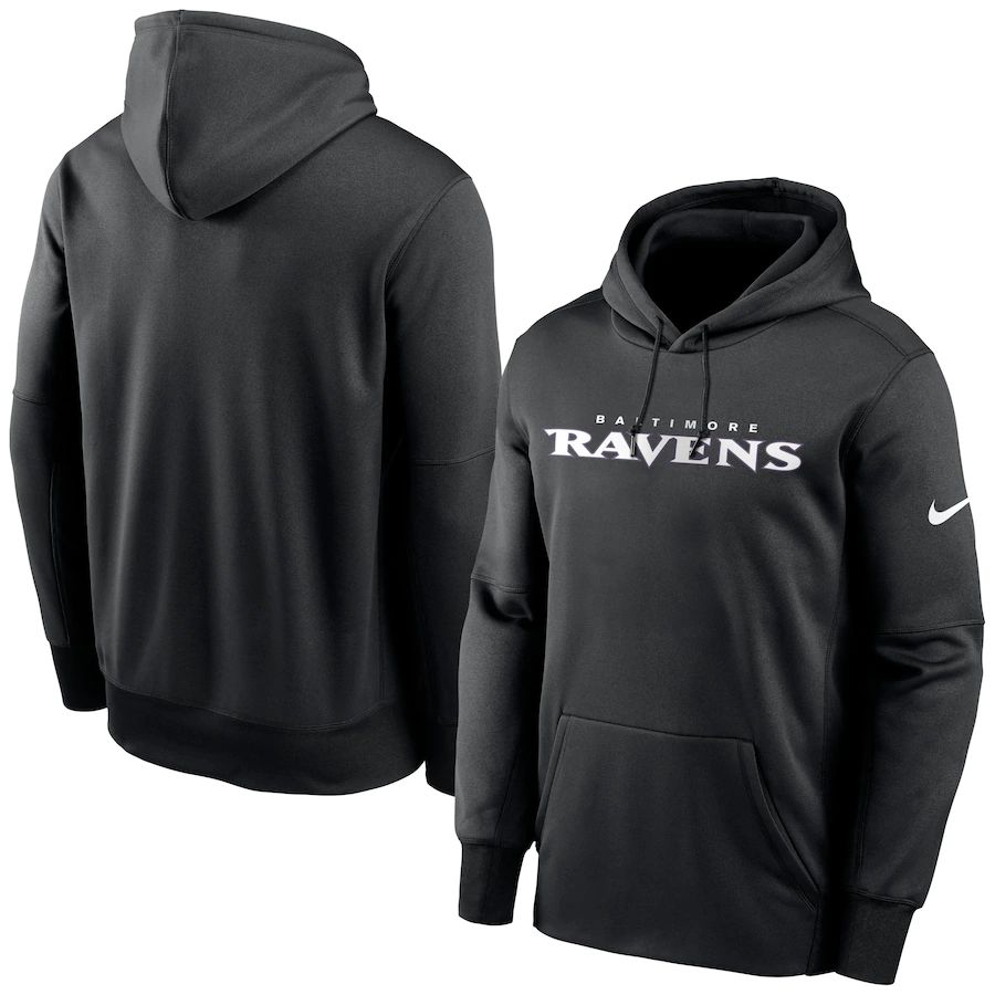 Baltimore Ravens Fan Gear Wordmark Performance Pullover Hoodie Black cheap jerseys for sale - CheapJerseys.Shop