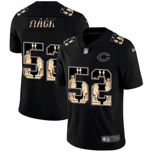 Chicago Chicago Bears #52 Khalil Mack Carbon Black Vapor Statue Of Liberty Limited Jersey Men's cheap jerseys for sale - CheapJerseys.Shop