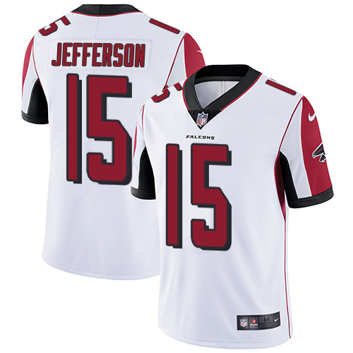 Falcons #15 Van Jefferson White Men's Stitched Vapor Untouchable Limited Jersey cheap jerseys for sale - CheapJerseys.Shop