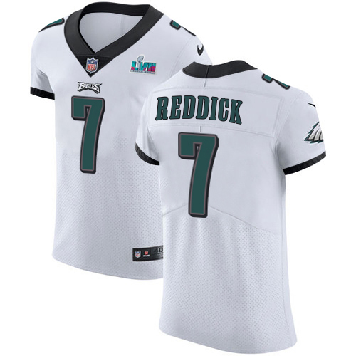 Eagles #7 Haason Reddick White Super Bowl LVII Patch Men's Stitched New Elite Jersey cheap jerseys for sale - CheapJerseys.Shop