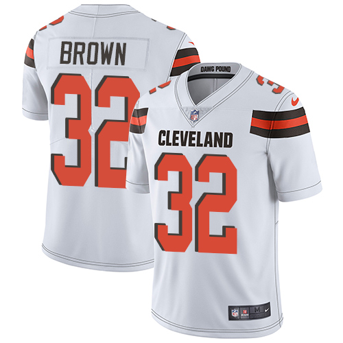 Browns #32 Jim Brown White Youth Stitched Vapor Untouchable Limited Jersey cheap jerseys for sale - CheapJerseys.Shop