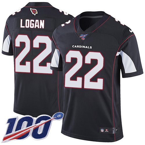 Arizona Cardinals #22 T.J. Logan Black Alternate Men's Stitched 100th Season Vapor Limited Jersey Men's cheap jerseys for sale - CheapJerseys.Shop