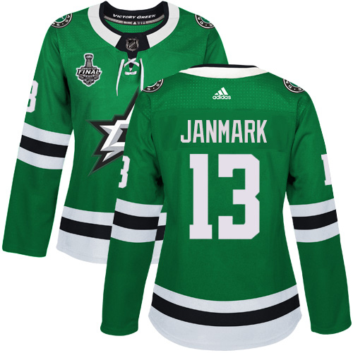 Dallas Stars #13 Mattias Janmark Green Home Authentic Women's 2020 Stanley Cup Final Stitched Jersey Womens cheap jerseys for sale - CheapJerseys.Shop