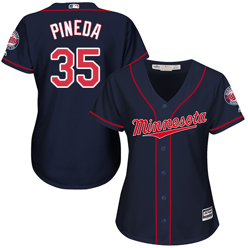 Minnesota Twins #35 Michael Pineda Navy Blue Alternate Women's Stitched Jersey Womens cheap jerseys for sale - CheapJerseys.Shop