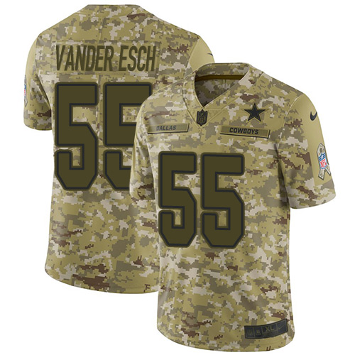 Cowboys #55 Leighton Vander Esch Camo Youth Stitched Limited 2018 Salute To Service Jersey cheap jerseys for sale - CheapJerseys.Shop