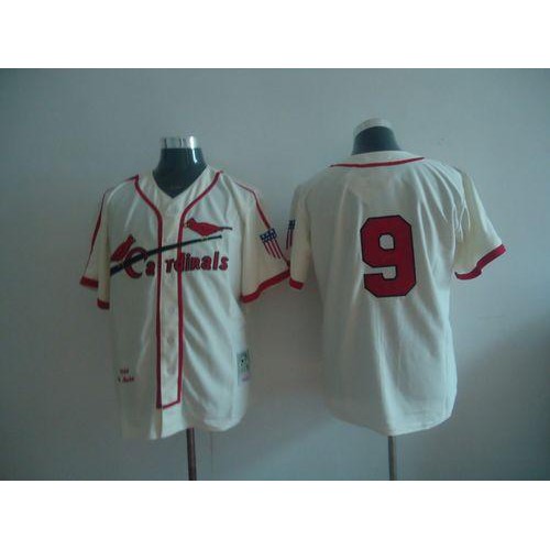 Mitchell And Ness St.Louis Cardinals #9 Roger Maris Cream Throwback Stitched Jersey Men's cheap jerseys for sale - CheapJerseys.Shop