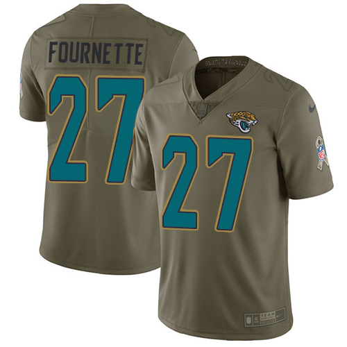 Jaguars #27 Leonard Fournette Olive Men's Stitched Limited 2017 Salute To Service Jersey cheap jerseys for sale - CheapJerseys.Shop