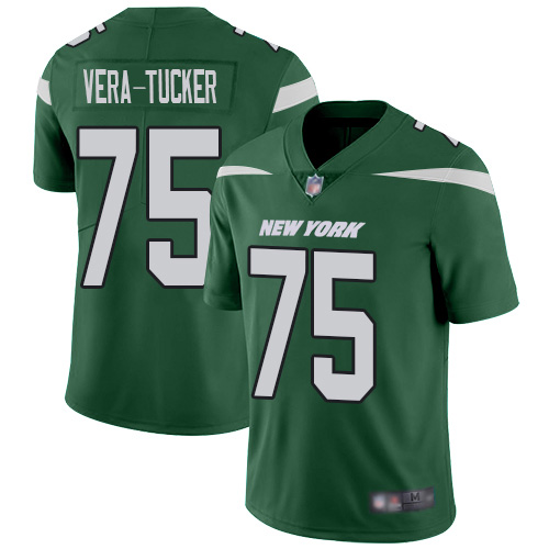 New York Jets #75 Alijah Vera-Tucker Green Team Color Men's Stitched Vapor Untouchable Limited Jersey Men's cheap jerseys for sale - CheapJerseys.Shop