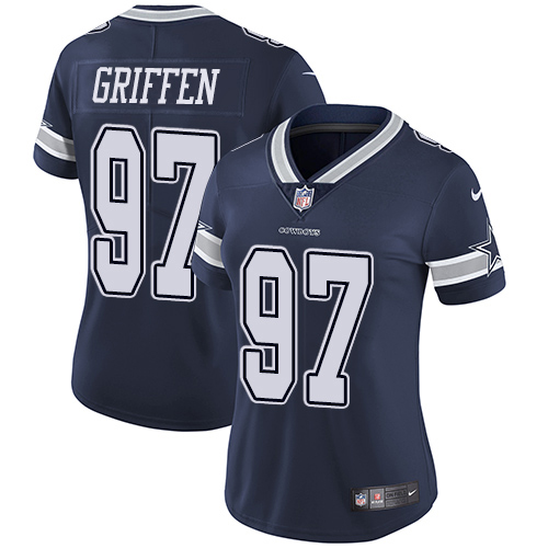 Dallas Cowboys #97 Everson Griffen Navy Blue Team Color Women's Stitched Vapor Untouchable Limited Jersey Womens cheap jerseys for sale - CheapJerseys.Shop