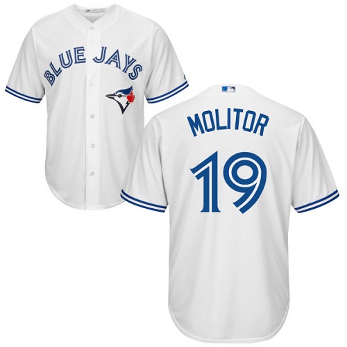 Toronto Blue Jays #19 Paul Molitor White Cool Base Stitched Youth Jersey Youth cheap jerseys for sale - CheapJerseys.Shop