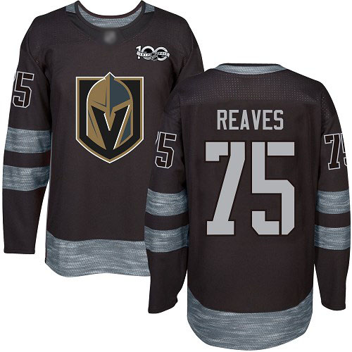 Golden Vegas Golden Knights #75 Ryan Reaves Black 1917-2017 100th Anniversary Stitched Jersey Men's cheap jerseys for sale - CheapJerseys.Shop