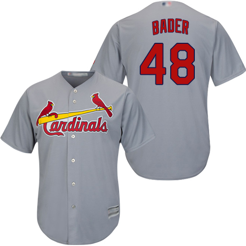 St.Louis Cardinals #48 Harrison Bader Grey Cool Base Stitched Youth Jersey Youth cheap jerseys for sale - CheapJerseys.Shop