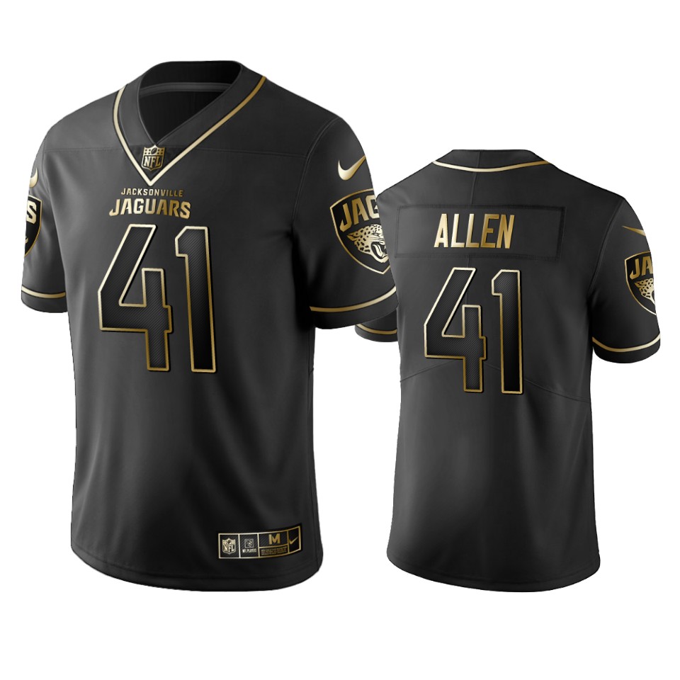 Jaguars #41 Josh Allen Men's Stitched Vapor Untouchable Limited Black Golden Jersey cheap jerseys for sale - CheapJerseys.Shop