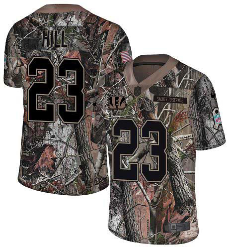 Bengals #23 Daxton Hill Camo Youth Stitched Limited Rush Realtree Jersey cheap jerseys for sale - CheapJerseys.Shop