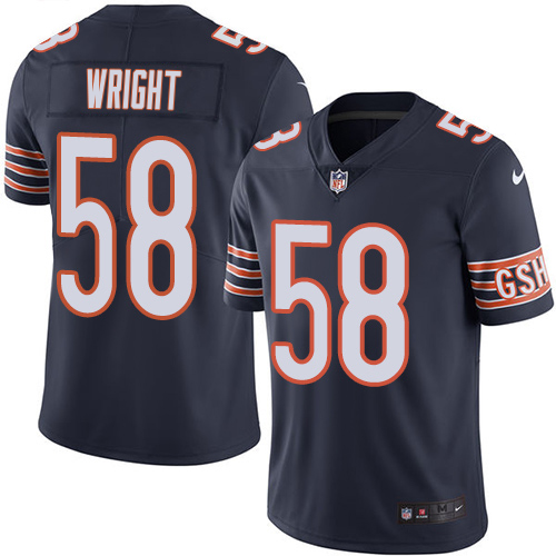 Bears #58 Darnell Wright Navy Blue Team Color Men's Stitched Vapor Untouchable Limited Jersey cheap jerseys for sale - CheapJerseys.Shop