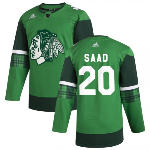 Chicago Chicago Blackhawks #20 Brandon Saad Men's 2020 St. Patrick's Day Stitched Jersey Green.jpg.jpg Men's cheap jerseys for sale - CheapJerseys.Shop