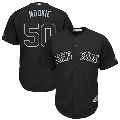 Boston Red Sox #50 Mookie Betts Black