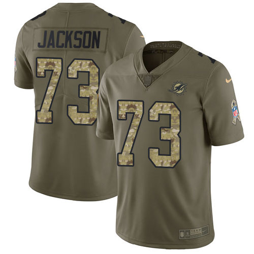 Miami Dolphins #73 Austin Jackson Olive/Camo Men's Stitched Limited 2017 Salute To Service Jersey Men's cheap jerseys for sale - CheapJerseys.Shop