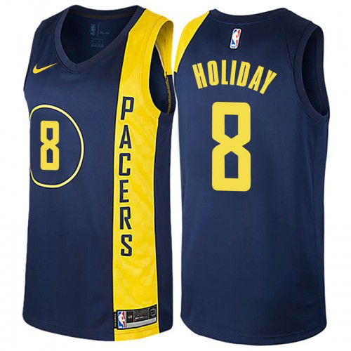 Indiana Pacers #8 Justin Holiday Navy Blue Youth Swingman City Edition Jersey Youth cheap jerseys for sale - CheapJerseys.Shop