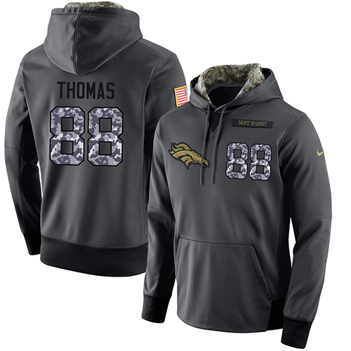 Men's Denver Broncos #88 Demaryius Thomas Stitched Black Anthracite Salute To Service Player Performance Hoodie cheap jerseys for sale - CheapJerseys.Shop