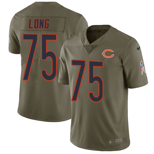 Chicago Bears #75 Kyle Long Olive Men's Stitched Limited 2017 Salute To Service Jersey Men's cheap jerseys for sale - CheapJerseys.Shop