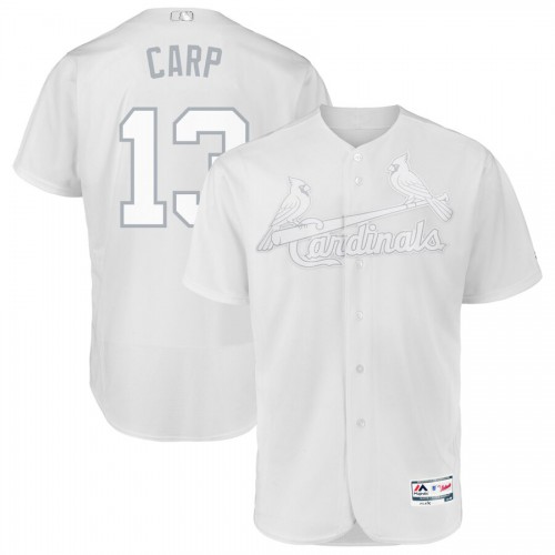 St. Louis St.Louis Cardinals #13 Matt Carpenter Carp Majestic 2019 Players' Weekend Flex Base Authentic Player Jersey White Men's cheap jerseys for sale - CheapJerseys.Shop