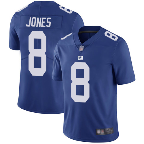 Giants #8 Daniel Jones Royal Blue Team Color Men's Stitched Vapor Untouchable Limited Jersey cheap jerseys for sale - CheapJerseys.Shop