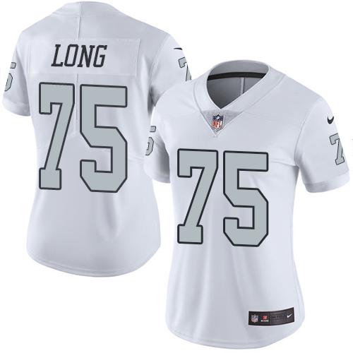 Las Vegas Raiders #75 Howie Long White Women's Stitched Limited Rush Jersey Womens cheap jerseys for sale - CheapJerseys.Shop