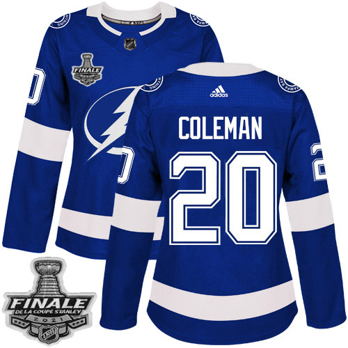 Tampa Bay Lightning #20 Blake Coleman Blue Home Authentic Women's 2021 Stanley Cup Final Patch Jersey Womens cheap jerseys for sale - CheapJerseys.Shop