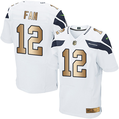 Seahawks #12 Fan White Men's Stitched Elite Gold Jersey cheap jerseys for sale - CheapJerseys.Shop