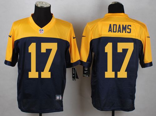 Packers #17 Davante Adams Navy Blue Alternate Men's Stitched New Elite Jersey cheap jerseys for sale - CheapJerseys.Shop