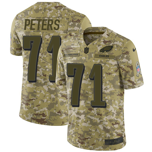 Philadelphia Eagles #71 Jason Peters Camo Youth Stitched Limited 2018 Salute to Service Jersey Youth cheap jerseys for sale - CheapJerseys.Shop