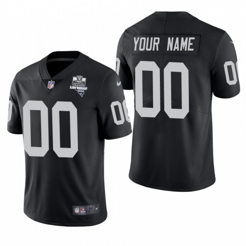Las Vegas Raiders Custom Men's 2020 Inaugural Season Vapor Limited Jersey Black cheap jerseys for sale - CheapJerseys.Shop