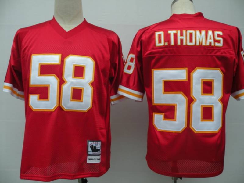 Mitchell And Ness Chiefs #58 Derrick Thomas Red Throwback Stitched Jersey cheap jerseys for sale - CheapJerseys.Shop