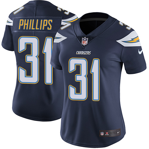 Los Angeles Chargers #31 Adrian Phillips Navy Blue Team Color Women's Stitched Vapor Untouchable Limited Jersey Womens cheap jerseys for sale - CheapJerseys.Shop