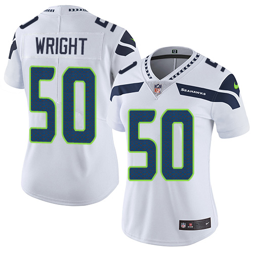 Seattle Seahawks #50 K.J. Wright White Women's Stitched Vapor Untouchable Limited Jersey Womens cheap jerseys for sale - CheapJerseys.Shop