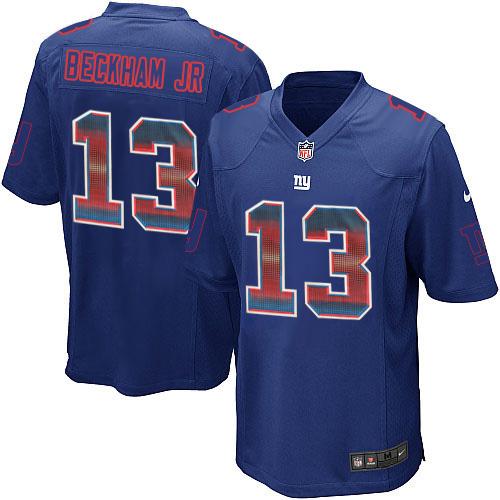 New York Giants #13 Odell Beckham Jr Royal Blue Team Color Men's Stitched Limited Strobe Jersey Men's cheap jerseys for sale - CheapJerseys.Shop