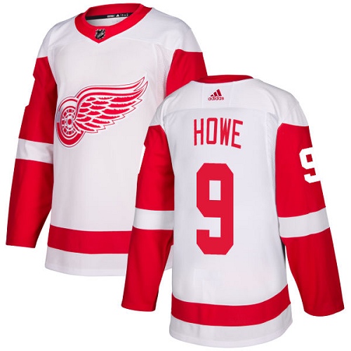 Detroit Red Wings #9 Gordie Howe White Road Authentic Stitched Youth Jersey Youth cheap jerseys for sale - CheapJerseys.Shop