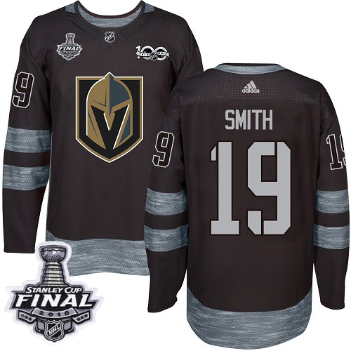 Golden Vegas Golden Knights #19 Reilly Smith Black 1917-2017 100th Anniversary 2018 Stanley Cup Final Stitched Jersey Men's cheap jerseys for sale - CheapJerseys.Shop