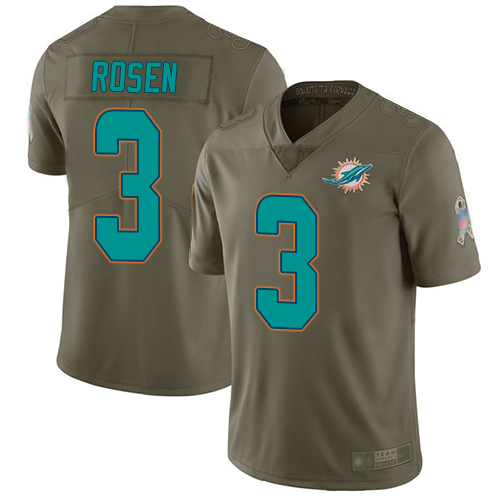 Miami Dolphins #3 Josh Rosen Olive Youth Stitched Limited 2017 Salute to Service Jersey Youth cheap jerseys for sale - CheapJerseys.Shop