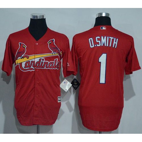 St.Louis Cardinals #1 Ozzie Smith Red New Cool Base Stitched Jersey Men's cheap jerseys for sale - CheapJerseys.Shop