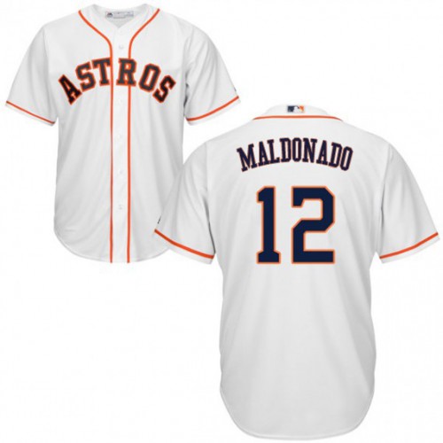 Houston Astros #12 Martin Maldonado White New Cool Base Stitched Jersey Men's cheap jerseys for sale - CheapJerseys.Shop