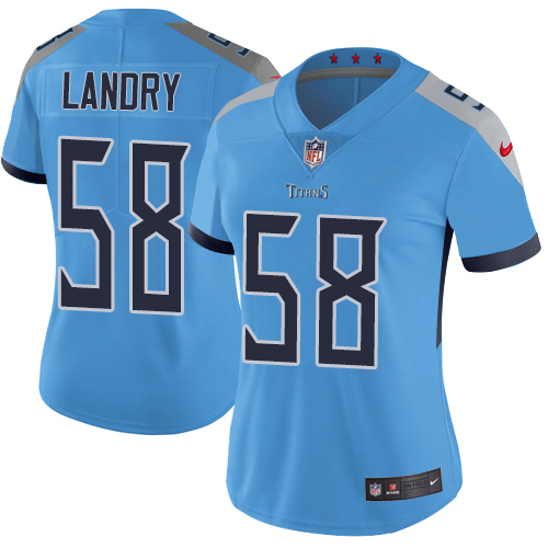 Tennessee Titans #58 Harold Landry Light Blue Alternate Women's Stitched Vapor Untouchable Limited Jersey Womens cheap jerseys for sale - CheapJerseys.Shop
