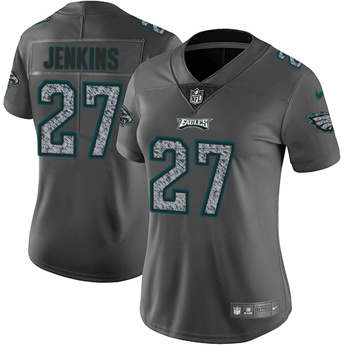 Philadelphia Eagles #27 Malcolm Jenkins Gray Static Women's Stitched Vapor Untouchable Limited Jersey Womens cheap jerseys for sale - CheapJerseys.Shop