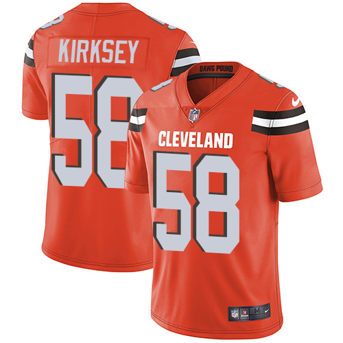 Cleveland Browns #58 Christian Kirksey Orange Alternate Youth Stitched Vapor Untouchable Limited Jersey Youth cheap jerseys for sale - CheapJerseys.Shop