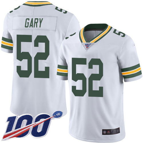Green Bay Packers #52 Rashan Gary White Men's Stitched 100th Season Vapor Limited Jersey Men's cheap jerseys for sale - CheapJerseys.Shop