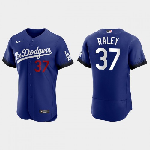 Los Angeles Los Angeles Dodgers #37 Luke Raley Men's 2021 City Connect Authentic Jersey Royal Men's cheap jerseys for sale - CheapJerseys.Shop