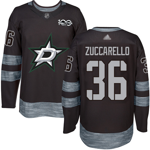 Dallas Stars #36 Mats Zuccarello Black 1917-2017 100th Anniversary Stitched Jersey Men's cheap jerseys for sale - CheapJerseys.Shop