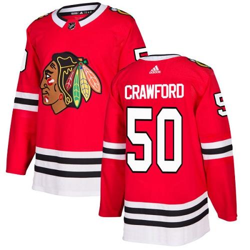 Chicago Blackhawks #50 Corey Crawford Red Home Authentic Stitched Jersey Men's cheap jerseys for sale - CheapJerseys.Shop