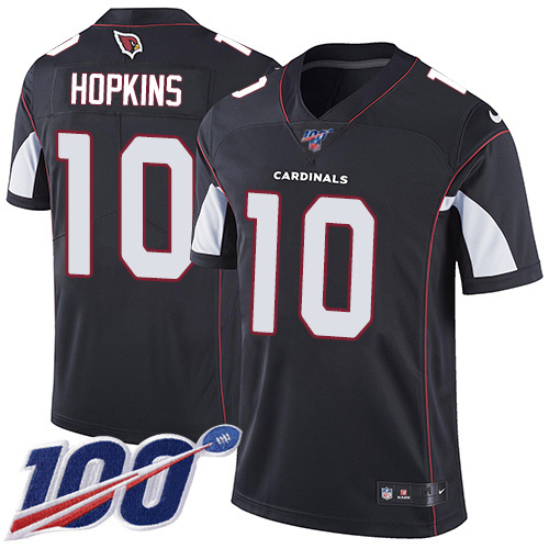 Cardinals #10 DeAndre Hopkins Black Alternate Youth Stitched 100th Season Vapor Untouchable Limited Jersey cheap jerseys for sale - CheapJerseys.Shop